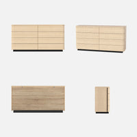 Orbis Soft Curve 8-Drawer Dresser – Natural Wood