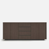 Orbis Rounded Edge Sideboard – Dark Walnut