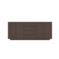 Orbis Rounded Edge Sideboard – Dark Walnut