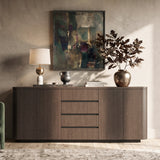 Orbis Rounded Edge Sideboard – Dark Walnut