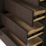 Orbis Rounded Edge Sideboard – Dark Walnut