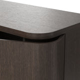 Orbis Rounded Edge Sideboard – Dark Walnut