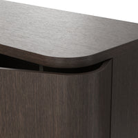 Orbis Rounded Edge Sideboard – Dark Walnut