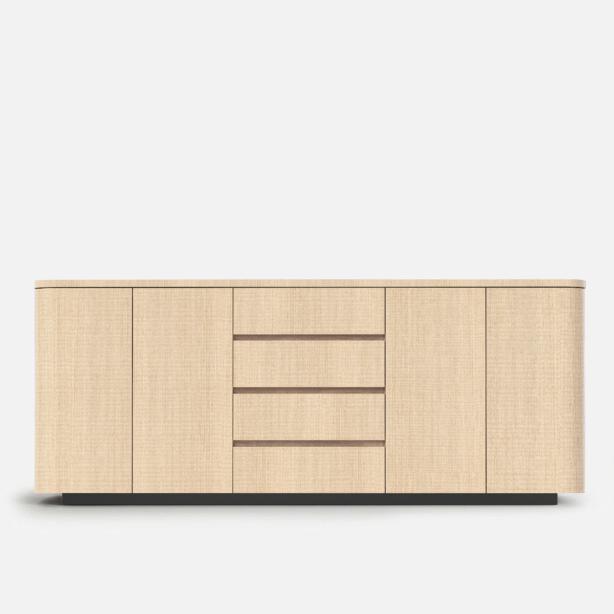 Orbis Rounded Edge Sideboard – Natural Wood