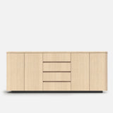 Orbis Rounded Edge Sideboard – Natural Wood