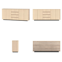 Orbis Rounded Edge Sideboard – Natural Wood
