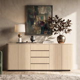 Orbis Rounded Edge Sideboard – Natural Wood