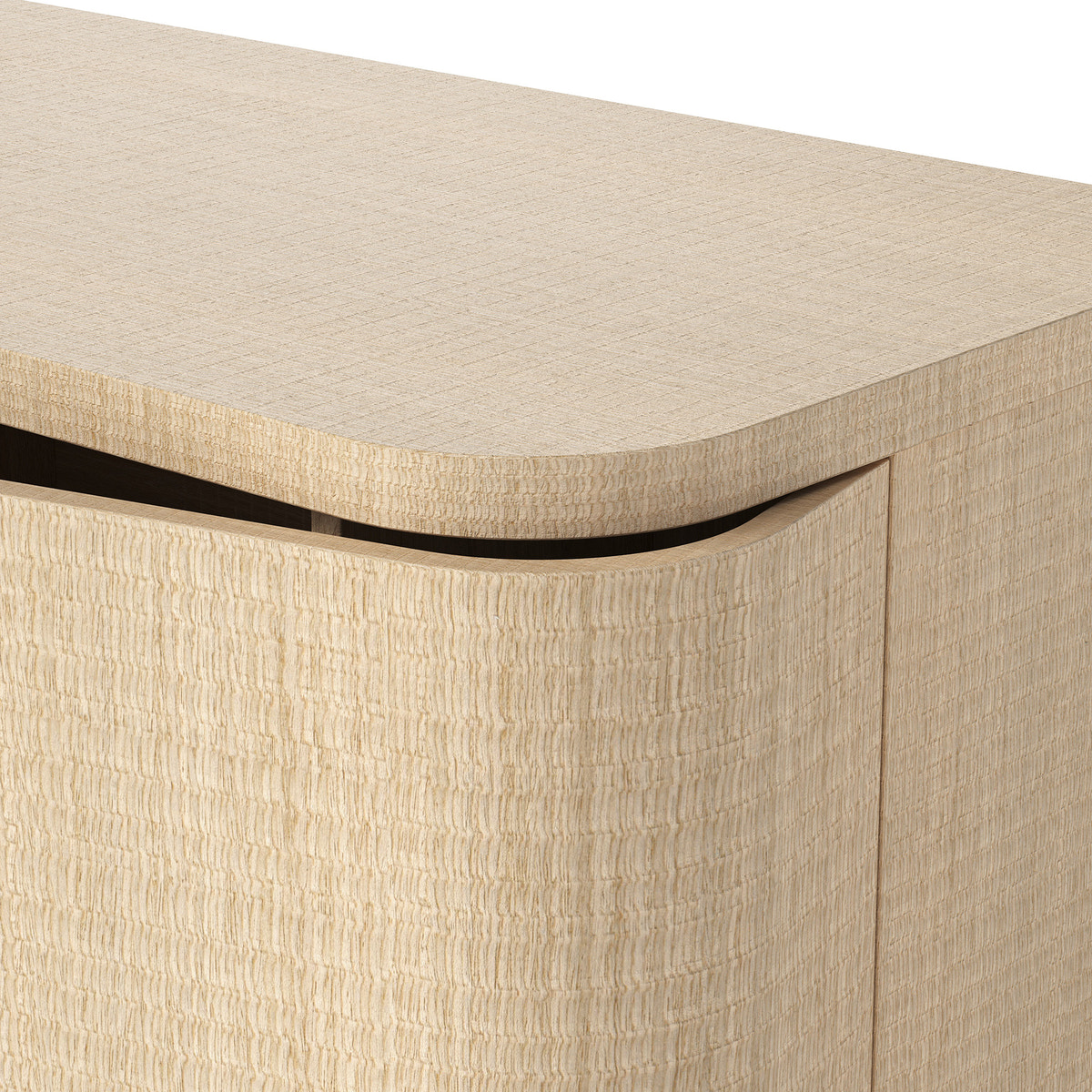 Orbis Rounded Edge Sideboard – Natural Wood