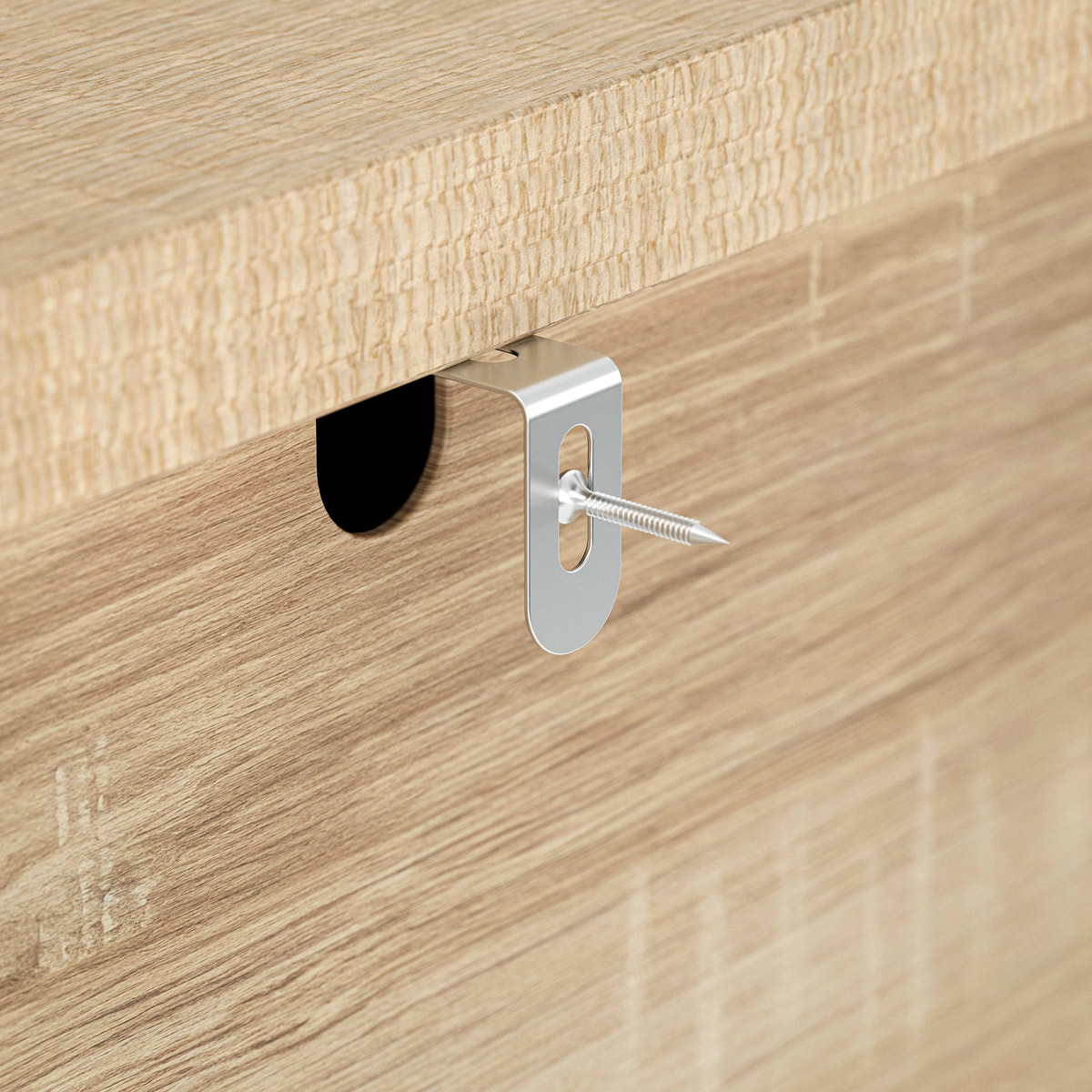 Orbis Rounded Edge Sideboard – Natural Wood