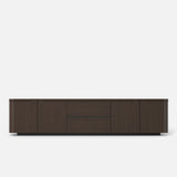 Orbis Streamline Edge TV Console – Black Walnut