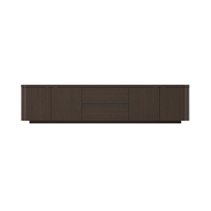 Orbis Streamline Edge TV Console – Black Walnut