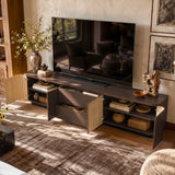 Orbis Streamline Edge TV Console – Black Walnut