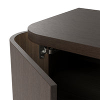 Orbis Streamline Edge TV Console – Black Walnut