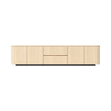 Orbis Streamline Edge TV Console – Natural Wood