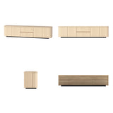 Orbis Streamline Edge TV Console – Natural Wood