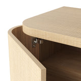 Orbis Streamline Edge TV Console – Natural Wood