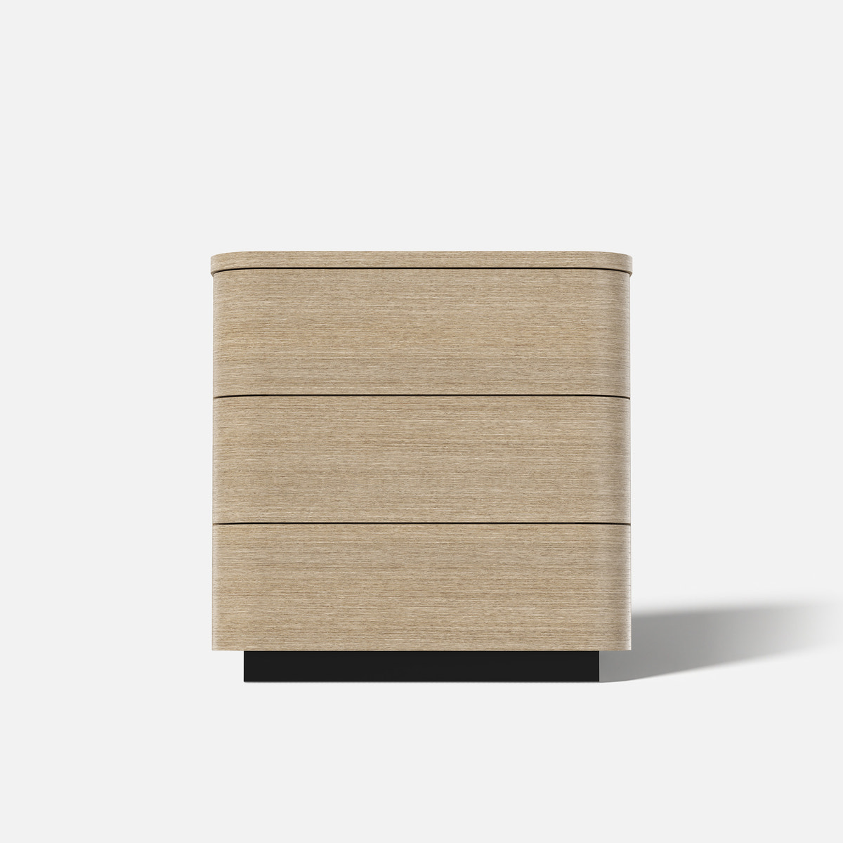 Orbis 3-Drawer Curved Dresser – Oak