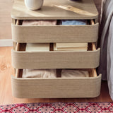 Orbis 3-Drawer Curved Dresser – Oak
