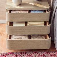Orbis 3-Drawer Curved Dresser – Oak