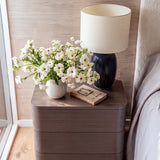 Orbis 3-Drawer Curved Dresser – Dark Walnut