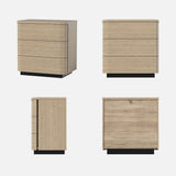 Orbis 3-Drawer Curved Dresser – Oak