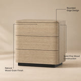Orbis 3-Drawer Curved Dresser – Oak
