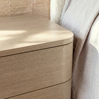 Orbis 3-Drawer Curved Dresser – Oak