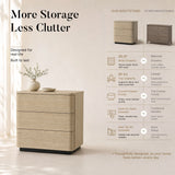Orbis 3-Drawer Curved Dresser – Oak