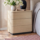 Orbis 3-Drawer Curved Dresser – Oak