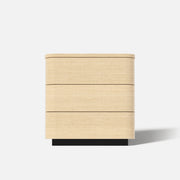 Orbis 3-Drawer Curved Dresser – Natural Wood