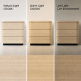 Orbis 3-Drawer Curved Dresser – Natural Wood