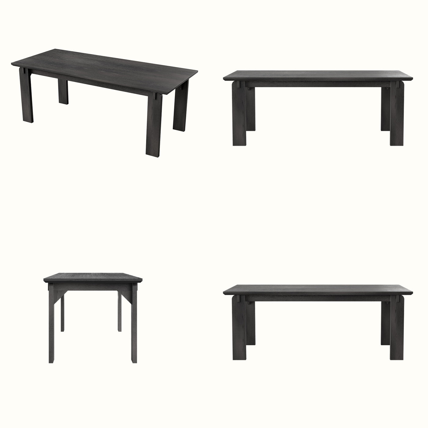 Black Walnut Solid Wood Dining Table