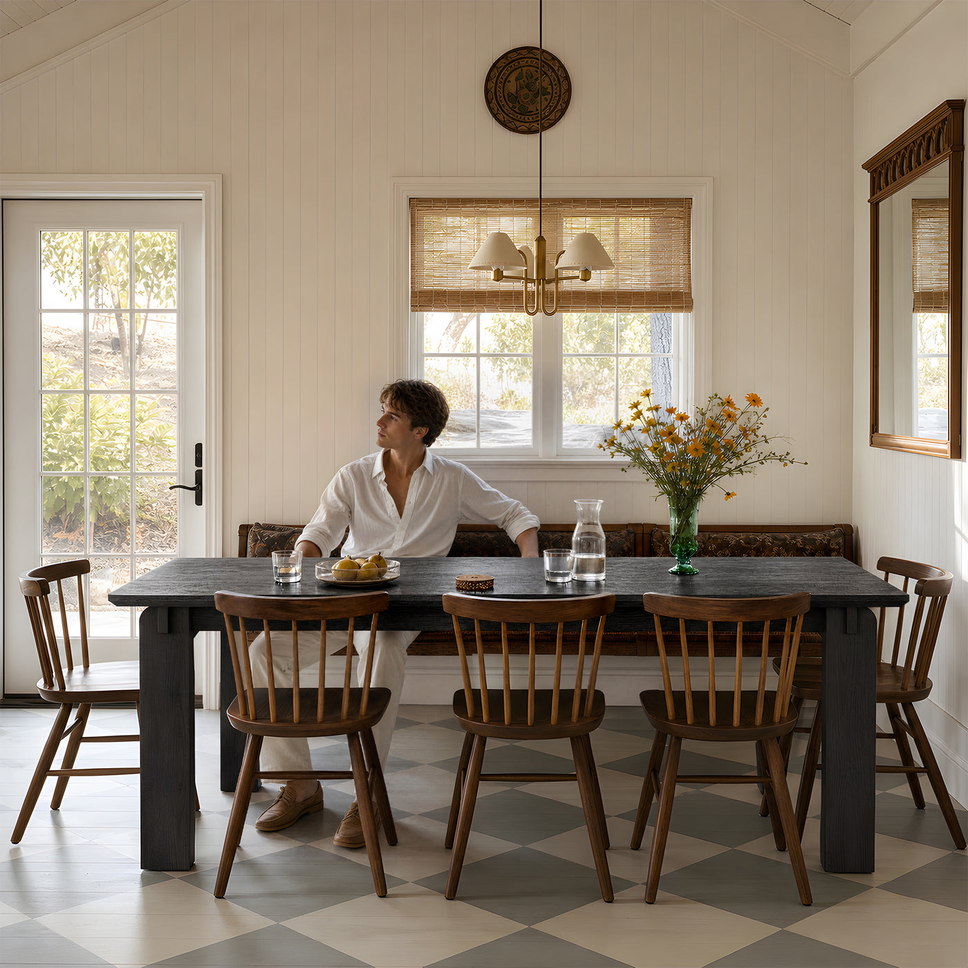 Black Walnut Solid Wood Dining Table