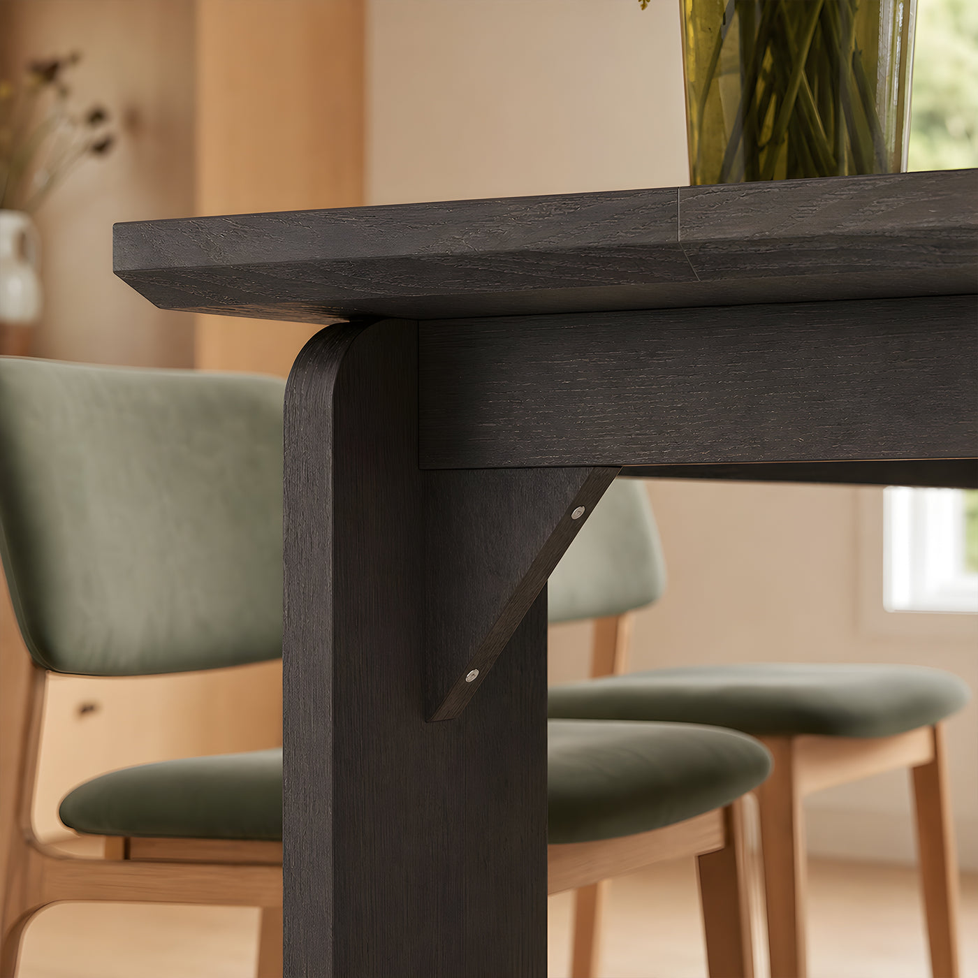 Black Walnut Solid Wood Dining Table