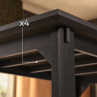 Black Walnut Solid Wood Dining Table