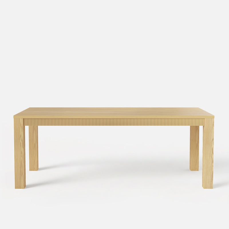 Wave Edge Solid Wood Dining Table