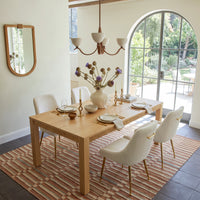Wave Edge Dining Table Set for 4