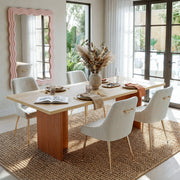 Two-Tone Dining Table Set for 4