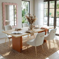 Two-Tone Dining Table Set for 4