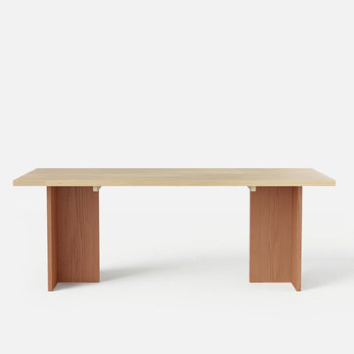 Two-Tone Solid Wood Dining Table