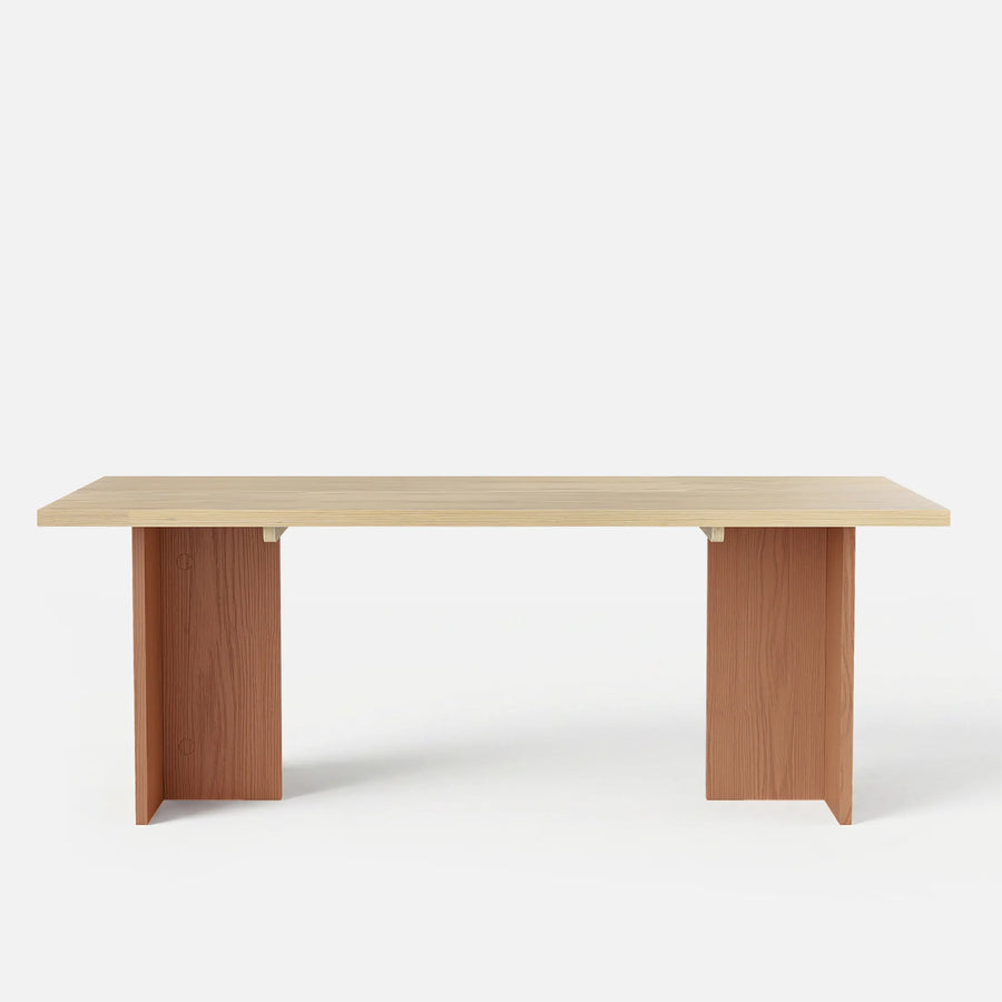 Two-Tone Solid Wood Dining Table