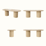 Solid Wood Round Pedestal Dining Table