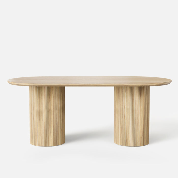 Solid Wood Round Pedestal Dining Table