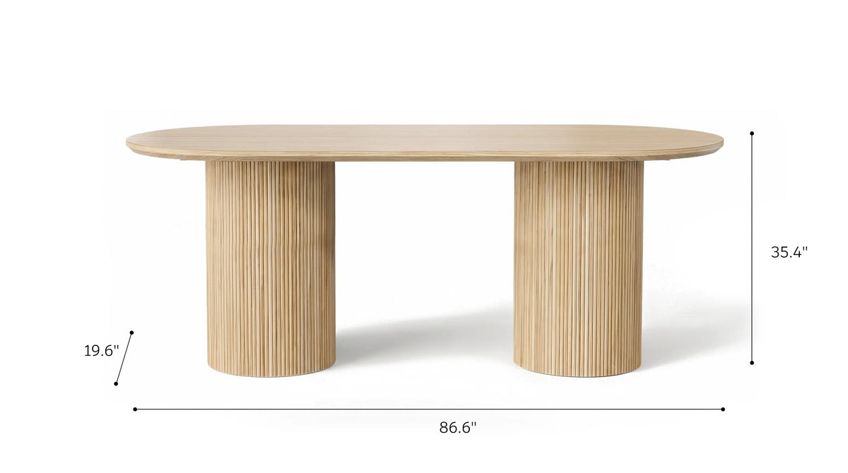Solid Wood Round Pedestal Dining Table