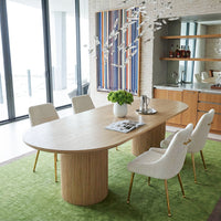 5-Piece Round Pedestal Dining Set