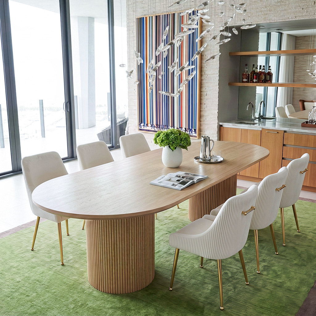 7-Piece Round Pedestal Dining Set