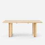 Solid Wood Dining Table with Oak Veneer