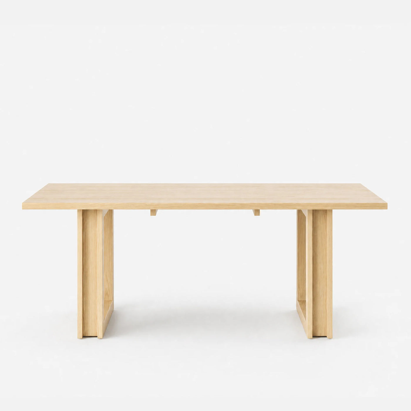 Solid Wood Dining Table with Oak Veneer