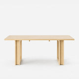 Solid Wood Dining Table with Oak Veneer