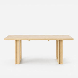 Solid Wood Dining Table with Oak Veneer